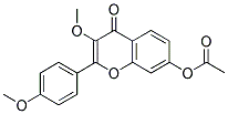 7-ACETOXY-3-METHOXY-2-(P-METHOXYPHENYL)-4H-CHROMEN-4-ONE Struktur