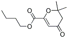 BUTYL2,2-DIMETHYL-4-OXO-3,4-DIHYDRO-2H-PYRAN-6-CARBOXYLATE Struktur