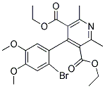 DIETHYL4-(2-BROMO-4,5-DIMETHOXYPHENYL)-2,6-DIMETHYL-3,5-PYRIDINEDICARBOXYLATE Struktur