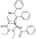 DIETHYL5-BENZOYL-3,4-DIPHENYL-2,5-DIAZABICYCLO(2.2.2)OCT-2-ENE-7,8-DICARBOXYLATE Struktur