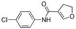 N-(P-CHLOROPHENYL)-4,5-DIHYDRO-3-FURAMIDE Struktur