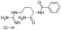 N(A)-BENZOYL-L-ARGININAMIDEMONOHYDROCHLORIDE Struktur