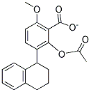 TRANS-2-ACETOXY-6-METHOXY-1,2,3,4-TETRAHYDRO-1-NAPHTHYLBENZOATE Struktur