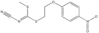 Methyl[2-(4-nitrophenoxy)ethyl]cyano-carbonimidodithioate Struktur