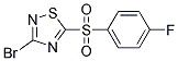 3-Bromo-5-(4-fluorophenylsulfonyl)-1,2,4-thiadiazole Struktur