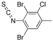 3-Chloro-2,6-dibromo-4-methylphenylisothiocyanate Struktur