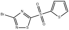 3-Bromo-5-(thiophen-2-ylsulfonyl)-1,2,4-thiadiazole Struktur