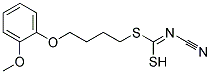 [3-(2-Methoxyphenoxy)propyl]methyl-cyanocarbonimidodithioate Struktur