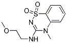 3-[(2-Methoxyethyl)amino]-4-methyl-4H-1,2,4-benzothiadiazin-1,1-dioxide Struktur