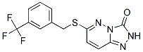 6-(3-(Trifluoromethyl)benzylthio)-[1,2,4]triazolo[4,3-b]pyridazin-3(2H)-one Struktur