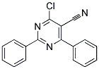 4-Chloro-2,6-diphenyl-5-pyrimidonitrile Struktur