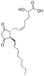 9,11-Dioxo-15S-hydroxy-prost-5Z,13E-dien-1-oic acid Struktur