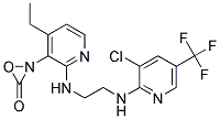 Ethyl N-(2-((2-((3-chloro-5-(trifluoromethyl)-2-pyridinyl)amino)ethyl)amino)-3-pyridinyl)iminoformate Struktur