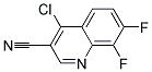 4-CHLORO-7,8-DIFLUORO-QUINOLINE-3-CARBONITRILE
 Struktur