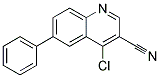 4-CHLORO-6-PHENYL-QUINOLINE-3-CARBONITRILE
 Struktur