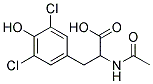 N-ACETYL-3,5-DICHLORO-DL-TYROSINE
 Struktur