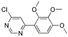 4-Chloro-6-(2,3,4-trimethoxy-phenyl)-pyrimidine Struktur