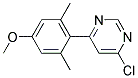 4-Chloro-6-(4-methoxy-2,6-dimethyl-phenyl)-pyrimidine Struktur