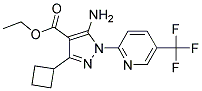 ethyl 5-amino-3-cyclobutyl-1-[5-(trifluoromethyl)pyridin-2-yl]-1H-pyrazole-4-carboxylate Struktur