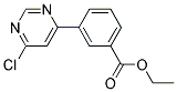 3-(6-Chloro-pyrimidin-4-yl)-benzoic acid ethyl ester Struktur