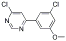 4-Chloro-6-(3-chloro-5-methoxy-phenyl)-pyrimidine Struktur