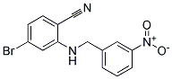 4-Bromo-2-(3-nitro-benzylamino)-benzonitrile Struktur