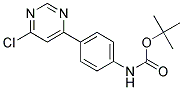 [4-(6-Chloro-pyrimidin-4-yl)-phenyl]-carbamic acid tert-butyl ester Struktur