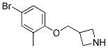 3-(4-Bromo-2-methyl-phenoxymethyl)-azetidine Struktur