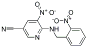 5-Nitro-6-(2-nitro-benzylamino)-nicotinonitrile Struktur