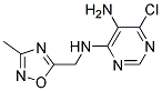 6-chloro-N4-[(3-methyl-1,2,4-oxadiazol-5-yl)methyl]pyrimidine-4,5-diamine Struktur