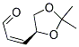 (2Z)-3-[(4S)-2,2-dimethyl-1,3-dioxolan-4-yl]prop-2-enal Struktur