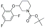 3-(2,4,6-Trifluoro-phenoxy)-piperidine-1-carboxylic acid tert-butyl ester Struktur