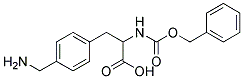 3-[4-(aminomethyl)phenyl]-2-{[(benzyloxy)carbonyl]amino}propanoic acid Struktur