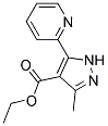 ethyl 3-methyl-5-pyridin-2-yl-1H-pyrazole-4-carboxylate Struktur