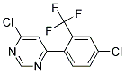 4-Chloro-6-(4-chloro-2-trifluoromethyl-phenyl)-pyrimidine Struktur