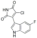 3-chloro-4-(5-fluoro-1H-indol-3-yl)-1H-pyrrole-2,5-dione Struktur