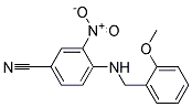 4-(2-Methoxy-benzylamino)-3-nitro-benzonitrile Struktur