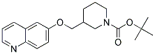 3-(Quinolin-6-yloxymethyl)-piperidine-1-carboxylic acid tert-butyl ester Struktur