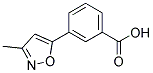 3-(3-methylisoxazol-5-yl)benzoic acid Struktur