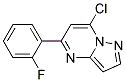 7-chloro-5-(2-fluorophenyl)pyrazolo[1,5-a]pyrimidine Struktur