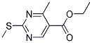 ethyl 4-methyl-2-(methylsulfanyl)pyrimidine-5-carboxylate Struktur