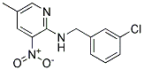 (3-Chloro-benzyl)-(5-methyl-3-nitro-pyridin-2-yl)-amine Struktur