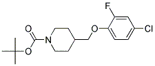 4-(4-Chloro-2-fluoro-phenoxymethyl)-piperidine-1-carboxylic acid tert-butyl ester Struktur