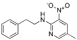 (5-Methyl-3-nitro-pyridin-2-yl)-phenethyl-amine Struktur