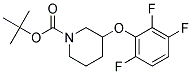 3-(2,3,6-Trifluoro-phenoxy)-piperidine-1-carboxylic acid tert-butyl ester Struktur