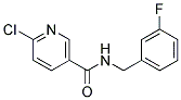 6-Chloro-N-(3-fluoro-benzyl)-nicotinamide Struktur