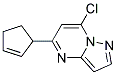 7-chloro-5-cyclopent-2-en-1-ylpyrazolo[1,5-a]pyrimidine Struktur