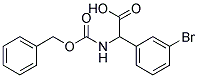 {[(benzyloxy)carbonyl]amino}(3-bromophenyl)acetic acid Struktur