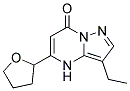 3-ethyl-5-(tetrahydrofuran-2-yl)pyrazolo[1,5-a]pyrimidin-7(4H)-one Struktur