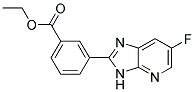 ethyl 3-(6-fluoro-3H-imidazo[4,5-b]pyridin-2-yl)benzoate Struktur